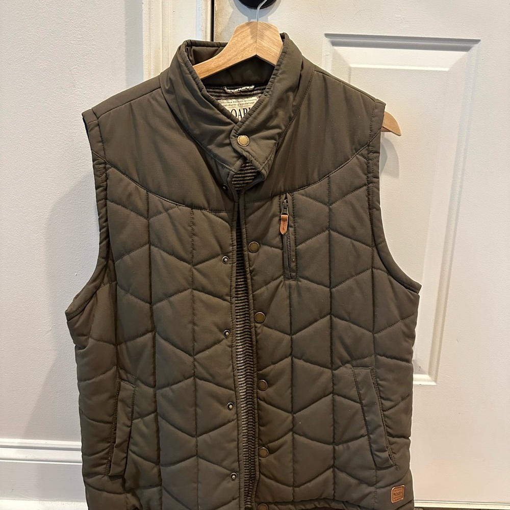 Roark Quilted Olive Vest